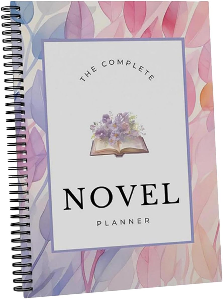 Bexdug Novel Writing Planner Notebook | A5 Daily Writer & Author Planner - Digital Fiction Monthly Habit Tracker, Structured Workbook for Helps Brainstorm, Organize