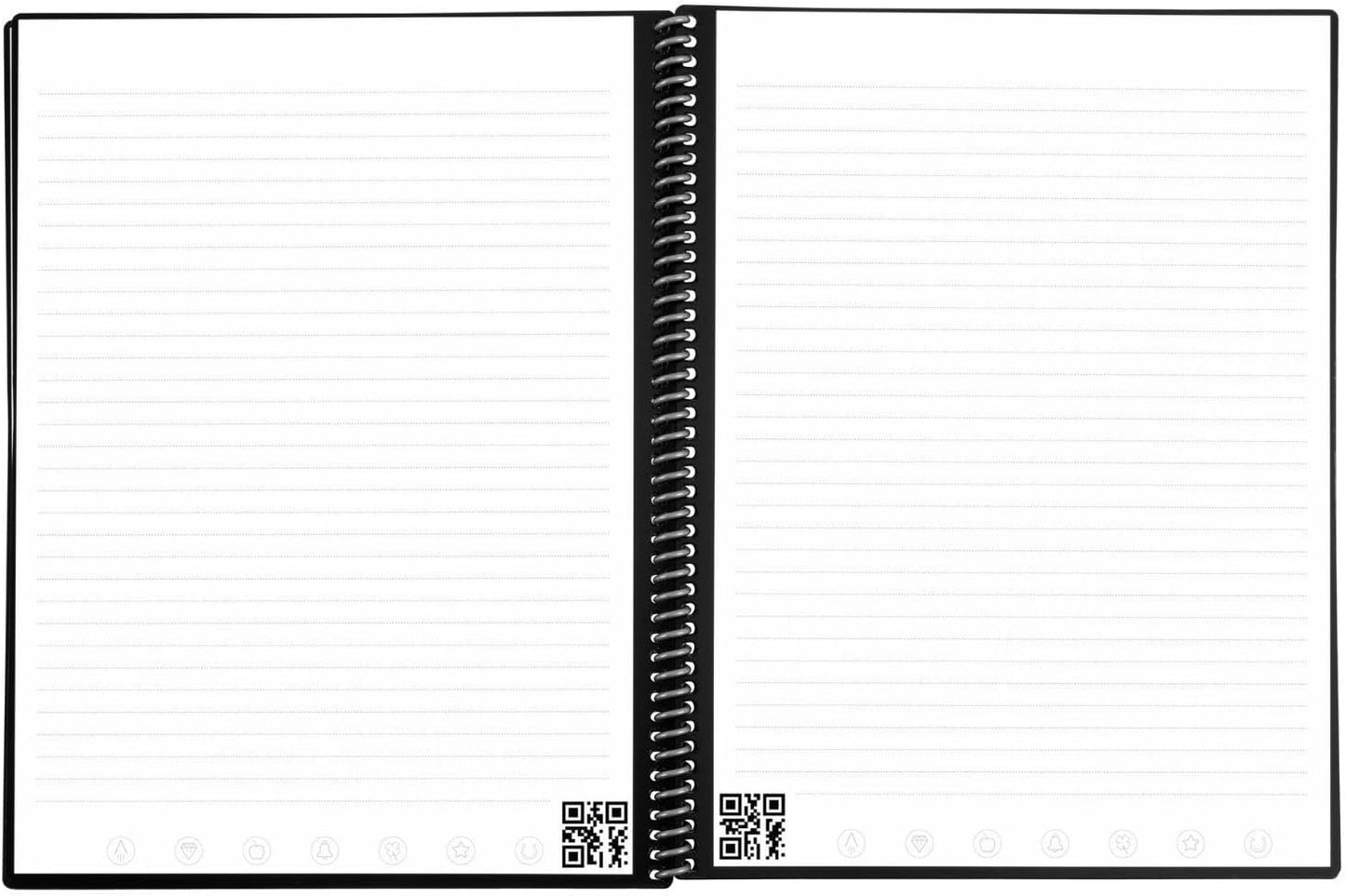 Rocketbook Fusion Reusable Digital Notebook - Smart Notepad A4 Black, 7 Styles, To Do List, Daily Journal, Weekly & Monthly Planner, with Frixion Erasable Pen, Office Gadget Reduces Paper Waste
